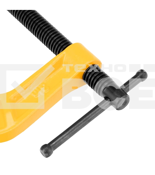 Струбцина Denzel G-образная усиленная, 75 мм