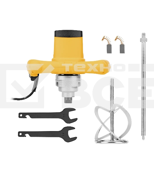 Миксер строительный Denzel EM-1-1200, 1200 Вт, 0-680 об/мин