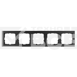 Рамка Jasmart 5-м G-Classic антрацит