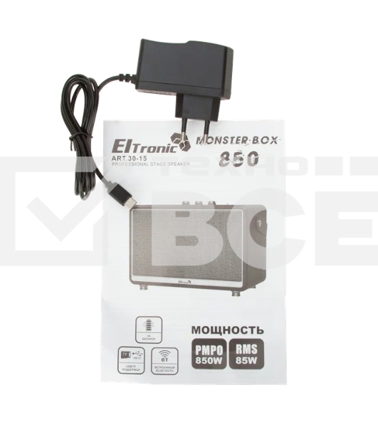 Колонка ELTRONIC MONSTER BOX  850 (30-15) TWS (коричневый)