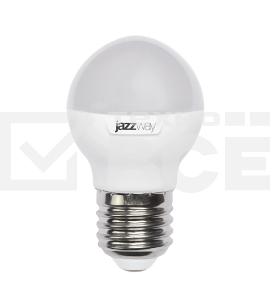 Лампа светодиодная JazzWay PLED-SP G45 9Вт шар 3000К теплый белый E27 820лм 230В