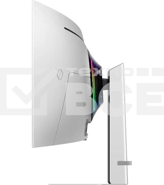 Монитор 49' Samsung Odyssey OLED G9 S49DG934SUXEN OLED 5120x1440, 240 Гц, 0.03 мс, 32:9, 250 кд/м², 2xHDMI 2.1, DP 1.4, 2xUSB-C, 3.5 Jack, HDR10+, FreeSync Premium Pro, изогнутый экран (1800R), серебристый