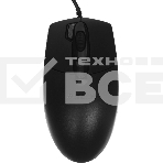 Мышь проводная A4Tech OP-730D черный, 1200 dpi, USB, кнопки - 4, фото 1