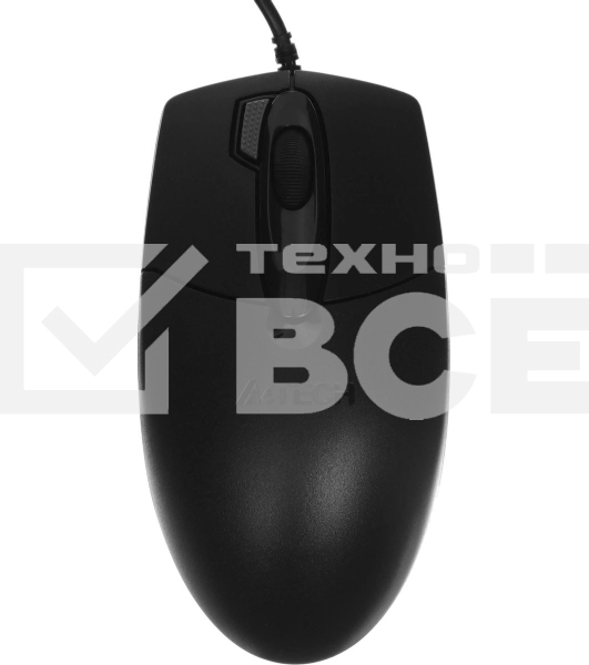 Мышь проводная A4Tech OP-730D черный, 1200 dpi, USB, кнопки - 4