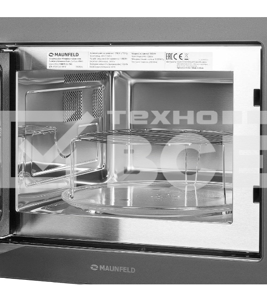 Микроволновая печь встраиваемая Maunfeld MBMO.25.7GG серый, 25 л, 900 Вт, переключатели - сенсор