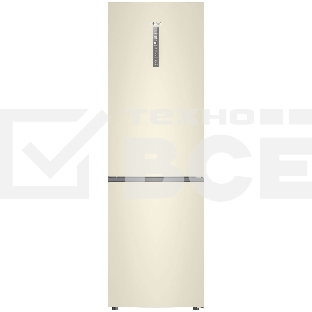 Холодильник Haier C2F636CCFDU1 бежевый двухкамерный 256/108 л морозилка снизу, No Frost