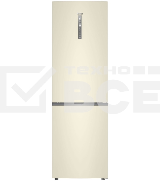 Холодильник Haier C2F636CCFDU1 бежевый двухкамерный 256/108 л морозилка снизу, No Frost