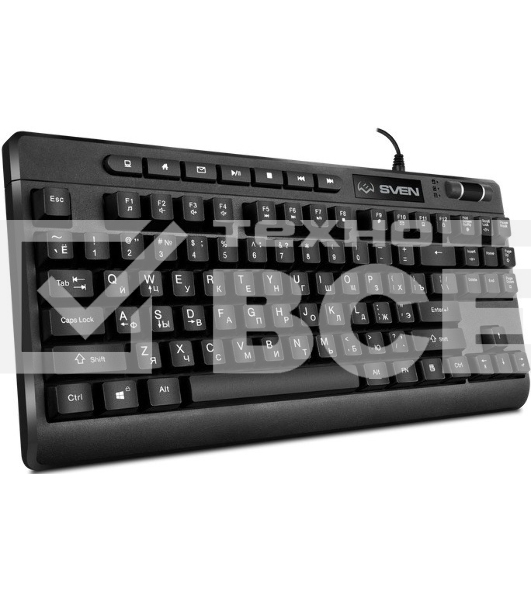 Клавиатура SVEN KB-G8200 проводная, USB Type-A, чёрный