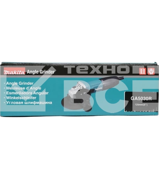 Угловая шлифовальная машина Makita GA5030R 720Вт 11000об/мин рез.шпин.:M14 d=125мм