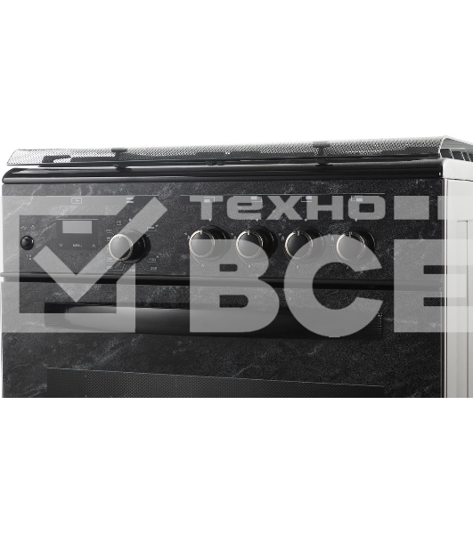 Плита газовая Gefest ПГ 6300-03 0053 мрамор черный, конфорок 4 шт, духовка 52 л, 60 см x 85 см x 60 см
