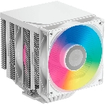 Кулер для процессора PCCooler RT720 TC ARGB WH (270W, 4-pin PWM, 157.5mm, Al/Cu, 7x6mm, ARGB, 2x120mm, 73.32CFM, 34.9dBA, 2200RPM, S: 1851/1700/1200/115X, AM5/AM4, white), фото 1