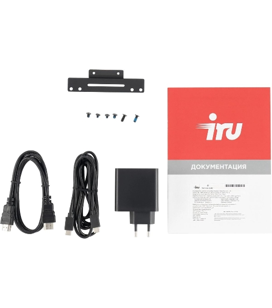 Неттоп IRU Tactio 515 i5 12450H (2) 16Gb SSD512Gb Iris Xe Windows 11 Pro 64 2xGbitEth WiFi BT 100W серый (RUS) (2195518)