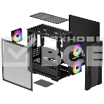 Компьютерный корпус DeepCool CC360 ARGB (R-CC360-BKAPM3-G-1) (mATX, без БП, 2xUSB, с окном), фото6