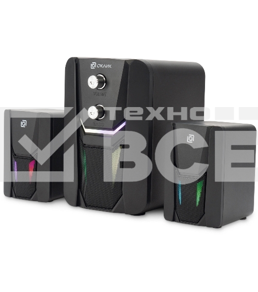 Акустическая система Оклик OK-423 2.1 черный 11Вт