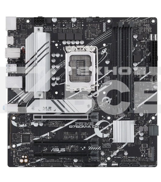 Материнская плата ASUS PRIME B760M-A D4-CSM, LGA 1700, Intel B760, 4xDDR4, 4xSATA, 2xM.2, 3xPCIe 4.0 x16, 1xPCIe 4.0 x4, 1xPCIe x1, 2xHDMI, 1xDP, 1x 2.5Gb LAN, 2xUSB-A 3.2 Gen 2, 4xUSB-A 2.0, 3x3.5 мм, 7.1, mATX