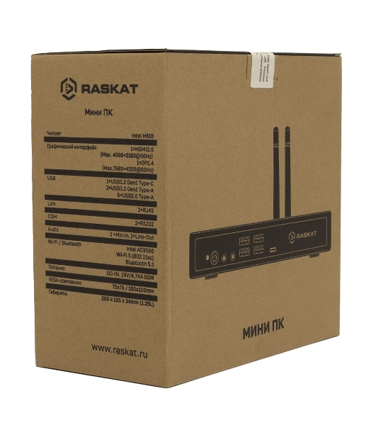 Компьютер Raskat STANDART 507 (Intel Core i5-12400, RAM 32Gb, SSD 1Tb, noOS)