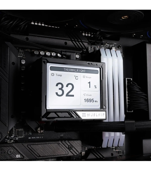 Система жидкостного охлаждения Thermalright Mjolnir Vision 360 ARGB Soc-AM5/AM4/1151/1200/2066/2011/1700 черный 4-pin 27dB Al LCD Ret (M-VISION-360-BL-ARGB)