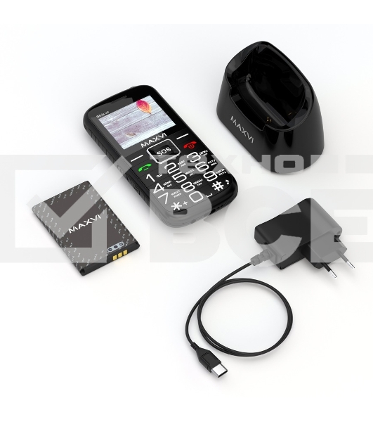 Мобильный телефон Maxvi B5ds up черный