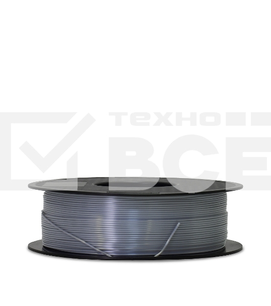 Филамент Crown Micro CM-FILPLAS005S PLA Silk 1.75 1кг серебряный