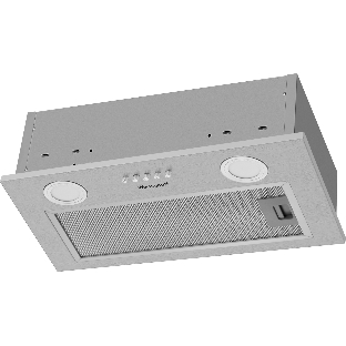 Вытяжка кухонная встраиваемая Weissgauff BOX 455 Inox управление кнопочное, нержавеющая сталь