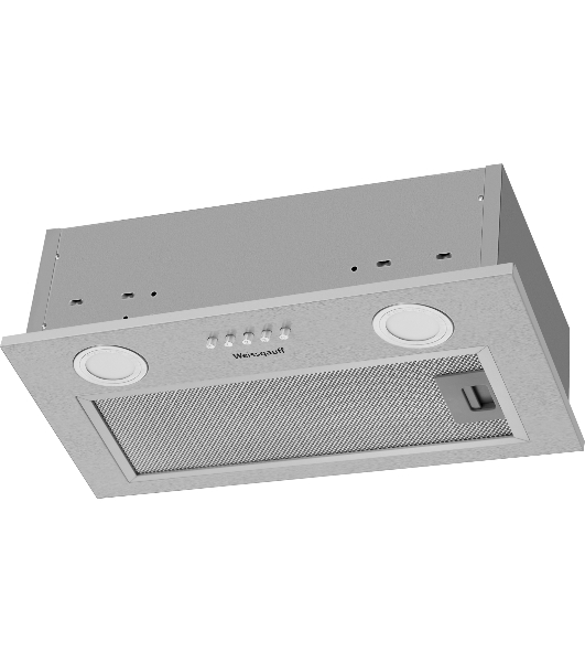 Вытяжка кухонная встраиваемая Weissgauff BOX 455 Inox управление кнопочное, нержавеющая сталь