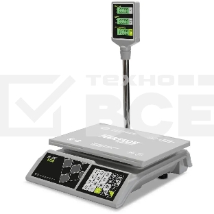 Весы торговые Mertech M-ER 326ACP-15.2 LCD (3044) серый, до 15 кг