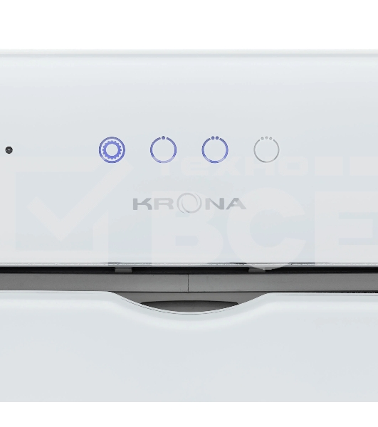 Вытяжка полновстраиваемая KRONA Arven 600 S белый, 52 см, 1180 куб. м/ч, 62 дБ