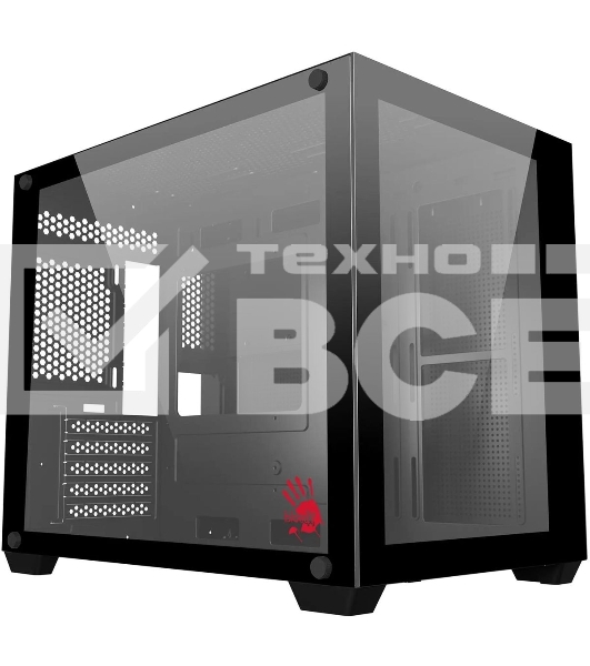 Корпус Bloody BD-CC108 черный без БП mATX 9x120mm 2xUSB3.0 audio bott PSU