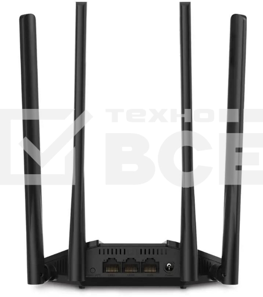 Wi-Fi роутер MERCUSYS MR30G, Wi-Fi 5, AC1200, 2.4/5ГГц, 2 LAN, черный