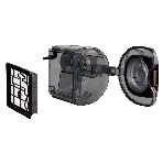 Пылесос GINZZU VS444 красный/серый, 420/2400 Вт, уборка сухая, пылесборник контейнер 4 л, фото5