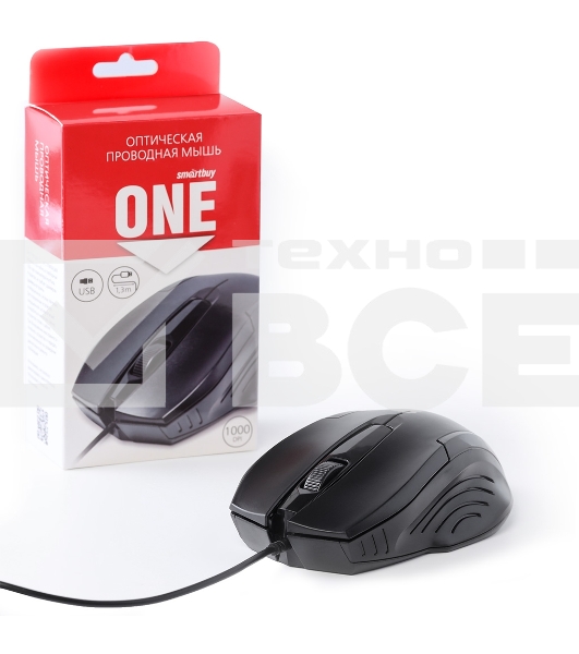 Мышь проводная Smartbuy (SBM-210-K) ONE 210-K черный