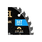 Пильный диск по дереву Denzel ф190 х 30 мм, 36 зубьев 733407, фото5