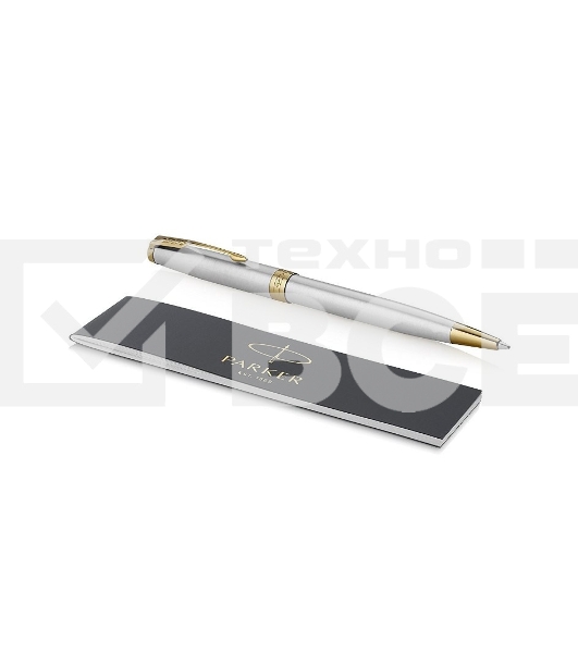 Ручка шариковая Parker Sonnet Core K527 (CW1931507) Stainless Steel GT, M, черные чернила, подарочная коробка