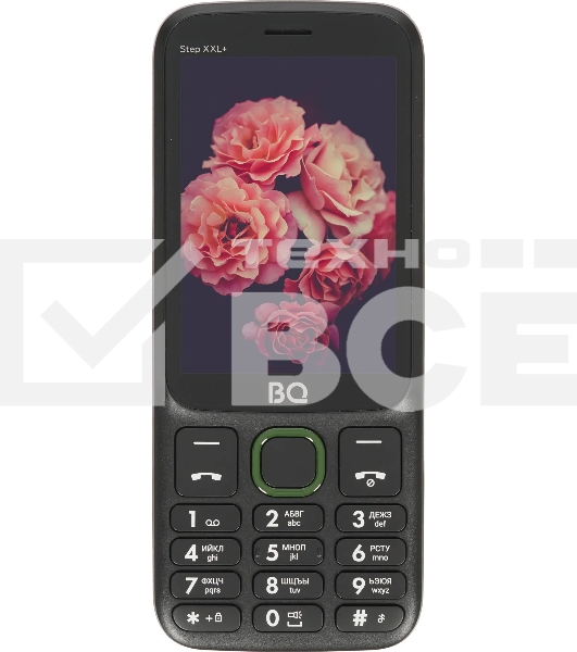 Мобильный телефон BQ 3590 Step XXL+ черный/зеленый