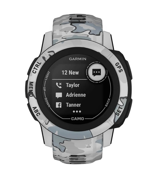 Умные часы Garmin Instinct 2S Camo Edition, 1.1' MIP, Bluetooth, ANT+, 10 ATM, черный / серый / камуфляж