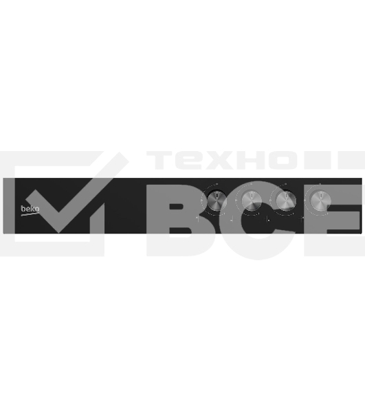 Встраиваемая газовая варочная поверхность Beko HILW 64225 S, Черный