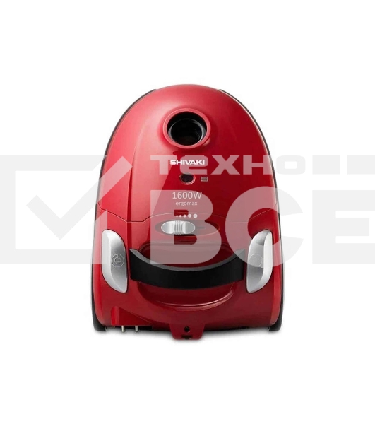 Пылесос Shivaki VC 316 Bag красный, 320/1600 Вт, уборка сухая, пылесборник мешок 2 л