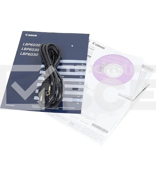 Принтер лазерный Canon i-Sensys LBP6030B bundle, A4, ч/б, печ. до 18 стр/мин., 600 x 600 dpi, USB (в комплекте: + картридж)