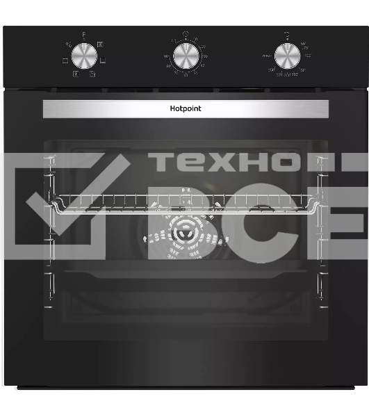 Духовой шкаф электрический встраиваемый Hotpoint HETF 614 JH BL черный