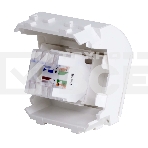 Розетка компьютерная DKC Brava 76655B R J 45 кат. 5e, белая, 2 мод, фото5
