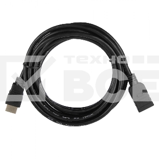 Кабель ACD-DHHF1-30B HDMI 1.4, Golden Plated,19m/19f, HDMI extension, черный, 3м (742286)