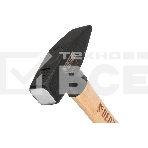 Молоток слесарный Denzel 1000 г, кованый квадратный боек, буковая рукоятка, фото2