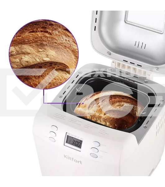 Хлебопечка Kitfort КТ-311 550Вт белый