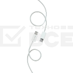 Кабель MORE CHOICE (4620202550408) K73i USB 3.0A PD 20W для Lighting 8-pin Type-C - нейлон 1м белый, фото4