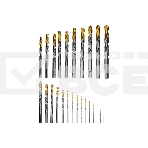 Набор сверл по металлу Denzel 1-13 мм, Р6М5-TiN, Golden Tip, 25 шт 723009, фото3