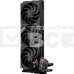 Система охлаждения Water Cooling System PCCooler DS360 Display BK (310W, 360мм, LED, Black, ARGb Pump/Fans: 3x120мм, 90.56CFM, 39.8dBA, 2500RPM/Pump height 65мм, 15dBA, 2600RPM, Rad thickness 27мм/S: 1851, 1700, 1200, 115X, AM5, AM4), фото9
