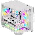 Компьютерный корпус AeroCool / Formula Crystal Z6M Floe белый без БП mATX 4x120мм 2xUSB 3.0 audio bott PSU, фото 1