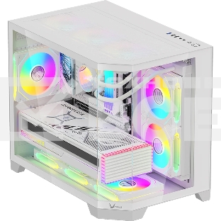 Компьютерный корпус AeroCool / Formula Crystal Z6M Floe белый без БП mATX 4x120мм 2xUSB 3.0 audio bott PSU