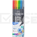 Набор ручек капиллярных Deli Linkus (EQ900-06), d=0.45мм, ассорти чернила, игловидный пишущий наконечник, линия 0.45мм, 6 цветов, фото 1