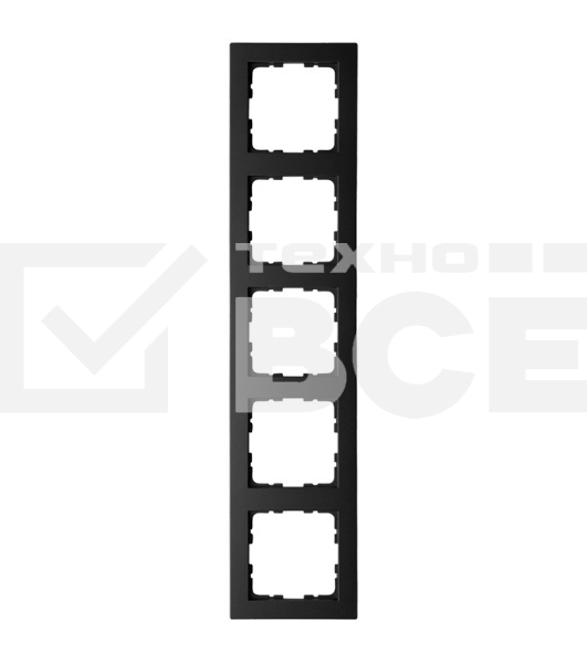 Рамка Jasmart 5-м G-Classic черный матовый soft touch